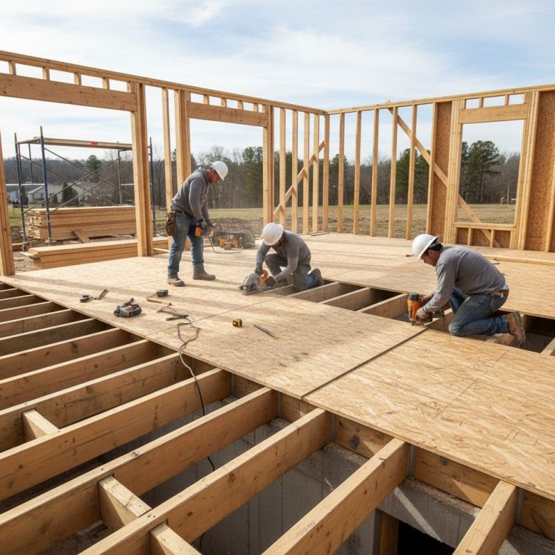 Plywood Flooring Installation